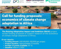 Call for funding proposals: economics of climate change adaptation in Africa